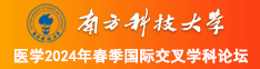 日本骚BB插视频南方科技大学医学2024年春季国际交叉学科论坛